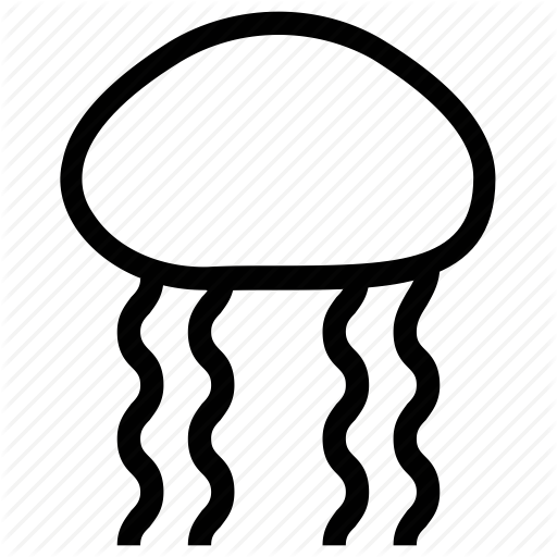 Fish, Jellies Fish, Jellyfish, Medusa Fish, Ocean, Sea Animal Icon