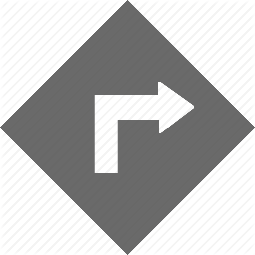 Right, Sign, Traffic, Transit, Turn Icon