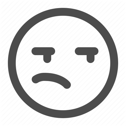 Emoji, Emoticon, Meh, Unimpressed Icon