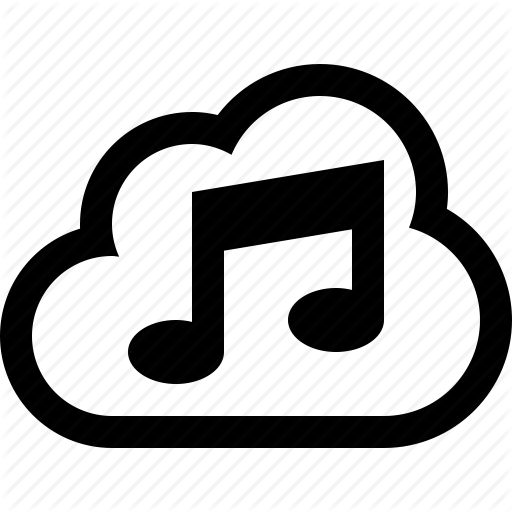 Audio, Cloud, Listen, Melody, Music, Musical, Note, Tune Icon