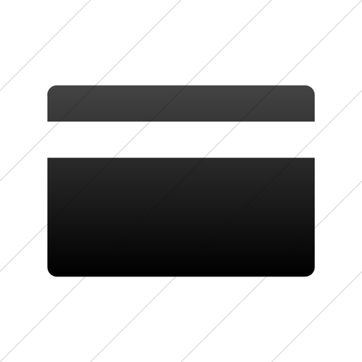 Simple Black Gradient Foundation Credit Card Icon
