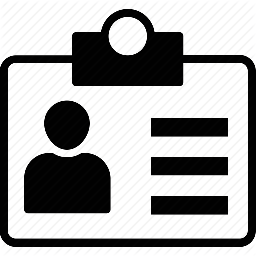 Id Card, Identity, Membership Id, Name Tag, Student Card Icon