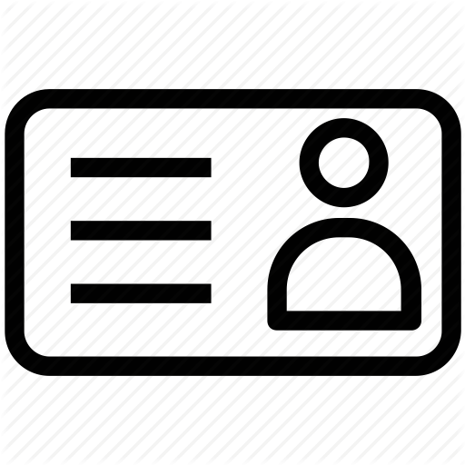 Business Card, Id Card, Identity Card, Membership Card Icon