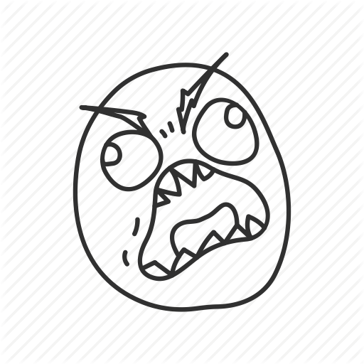 Angry, Derp, Emotion, Funny, Fuuu, Meme, Reaction Icon