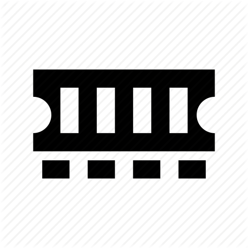 Computer Hardware, Memory Chip, Ram, Random Access Memory Icon