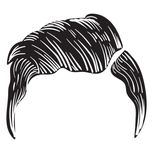 Slicker Back Men Hair Icon