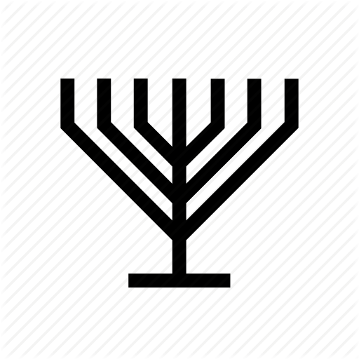 Candelabrum, Jewish, Judaica, Judaism, Menora, Menorah Icon