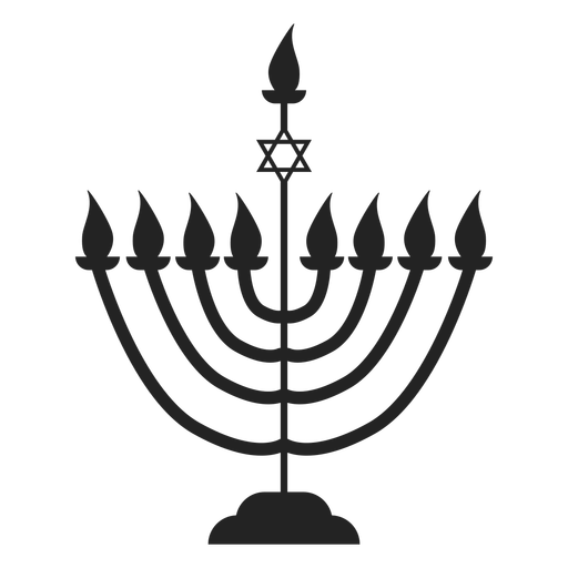 Hanukkah Candle Menorah Icon