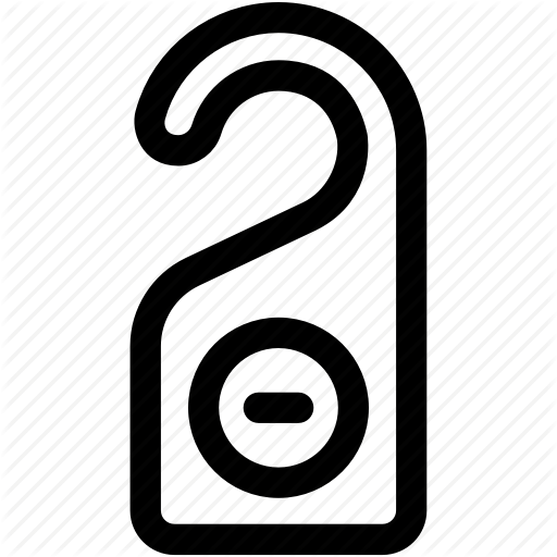 Do Not Disturb, Door Hanger, Door Label, Doorknob Hanger, Hotel