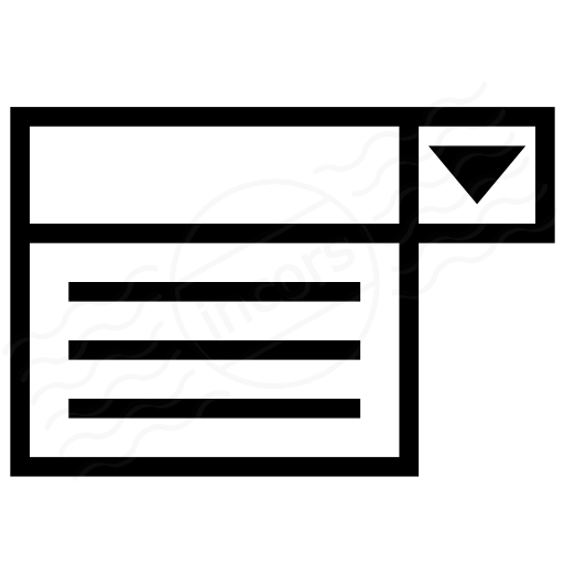 Iconexperience I Collection Drop Down List Icon