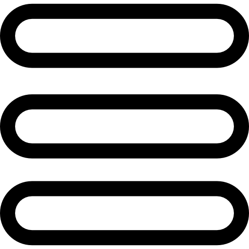 Menu Button Of Three Lines Outline Icons Free Download