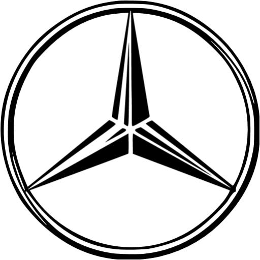 Black Mercedes Benz Icon