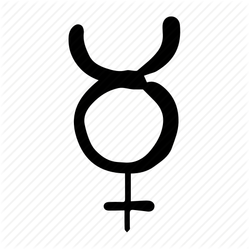Hand Drawn, Mercurio, Mercury, Planet, Sign Icon