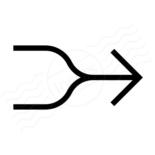 Iconexperience I Collection Arrow Merge Icon