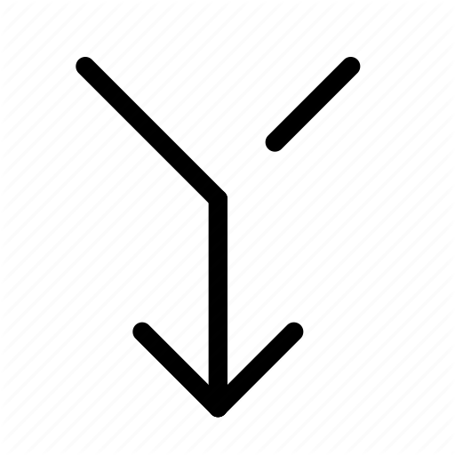 Arrow, Combine, Filter, Funnel, Merge, Mix, Turn Icon