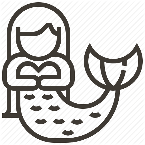 Fairy Tale, Fantasy, Mermaid Icon