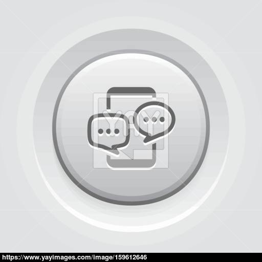 Mobile Discussion Board Icon Business Concept Vector