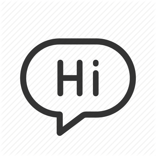 Chat, Greeting, Hi, Message, Messenger Icon