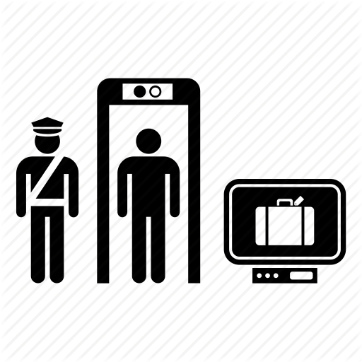 Airport, Check, Control, Metal Detector, Point, Security, Travel Icon