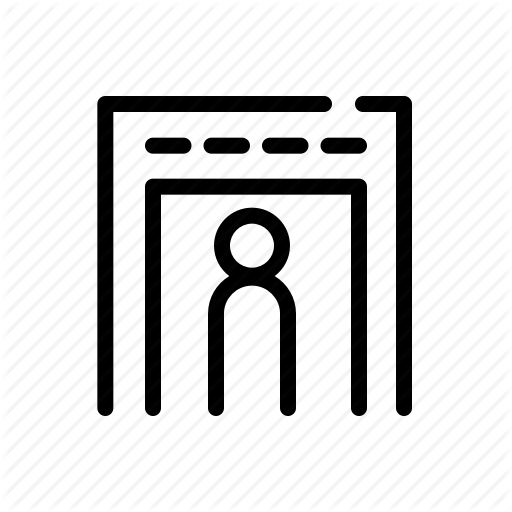 Airport, Flight, Flight Security, Metal Detector, Security Icon