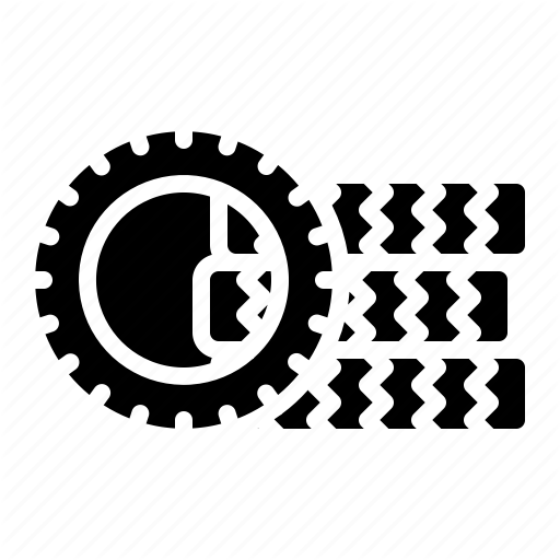 Racing, Stack, Tire, Wheel Icon