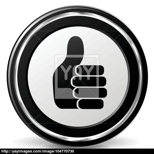 Like Metal Icon Vector