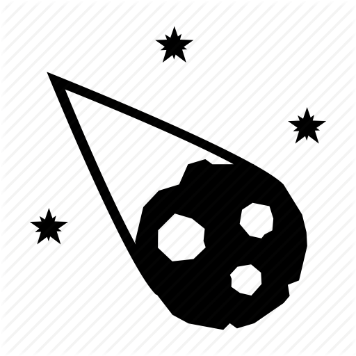 Comet, Falling, Meteor, Science, Space, Stars Icon