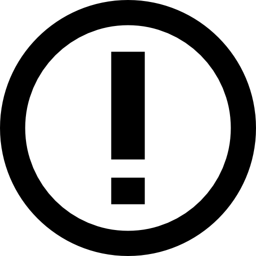 Exclamation Point Inside Circle Outline Icons Free Download