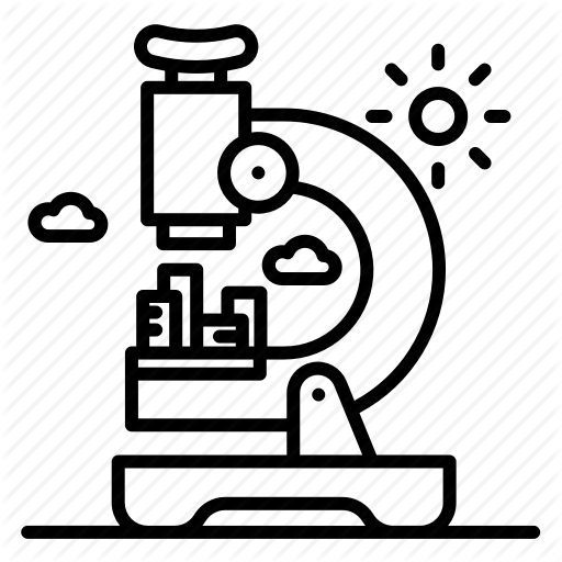 City, Design, Micro, Microscope, Stroke, Sun Icon