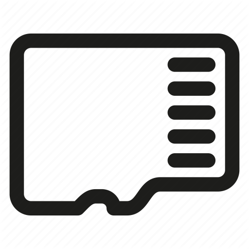 Card, Memory, Micro, Sd Icon