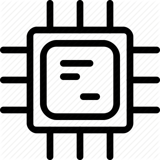 Chip, Computer, Cpu, Device, Electronics, Microprocessor Icon