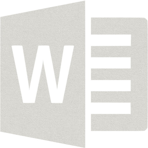 Sandpaper Microsoft Word Icon