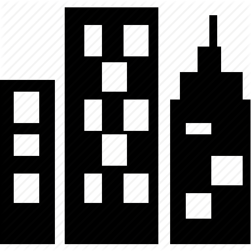 Office Building Icon Black Images
