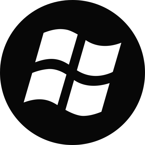 Desktop Apps Microsoft Black Icon