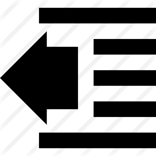 Left Indent Microsoft Word Icon