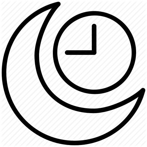 Mid, Midnight, Moon, Night, Time Icon