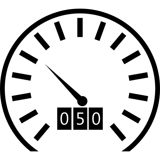 Odometer For Kilometers And Speed Control Icons Free Download