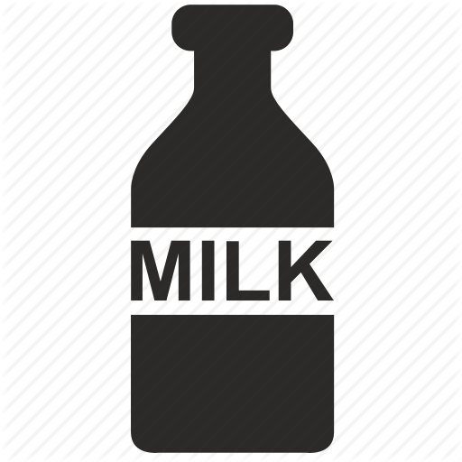 Bottle, Label, Milk Icon