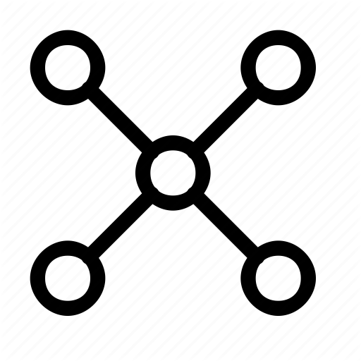 Connection, Diagram, Hub, Map, Mind, Network, Node Icon