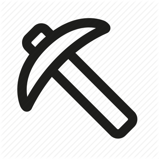 Gaming, Minecraft, Mining, Pick Icon