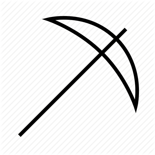 Burrow, Dig, Digging, Gold, Minecraft, Mining, Pickaxe Icon