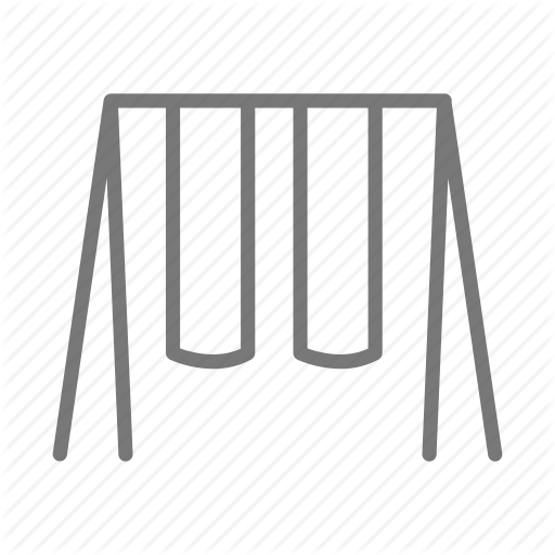 Park, Playground, Rope, School, Set, Swing, Swingset Icon