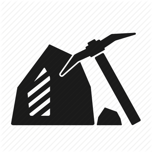 Construction, Engineer, Material, Mining, Rock, Stone, Tools Icon