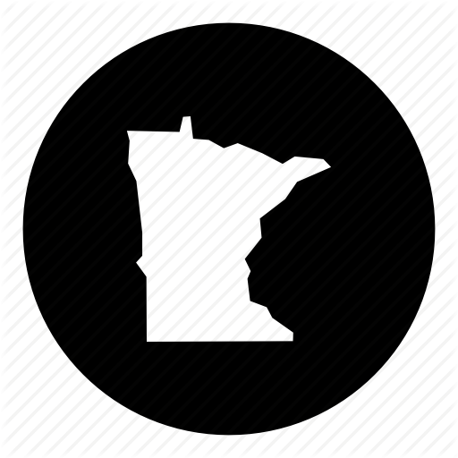 American, Location, Map, Minnesota, State Icon