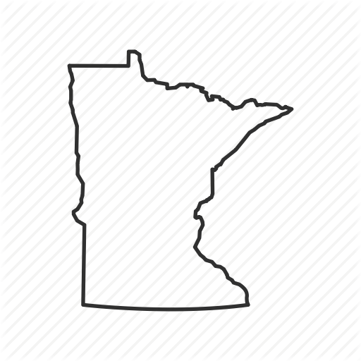 American State, Borders, Geography, Map, Minnesota, State, Usa Icon