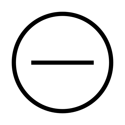 Minus Outline Icon Iconshow