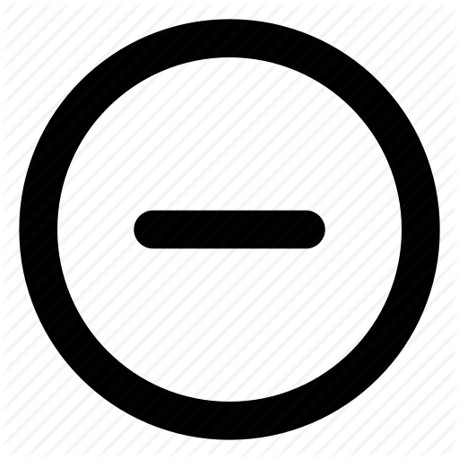 Circle, Entry Denied, Minus Icon