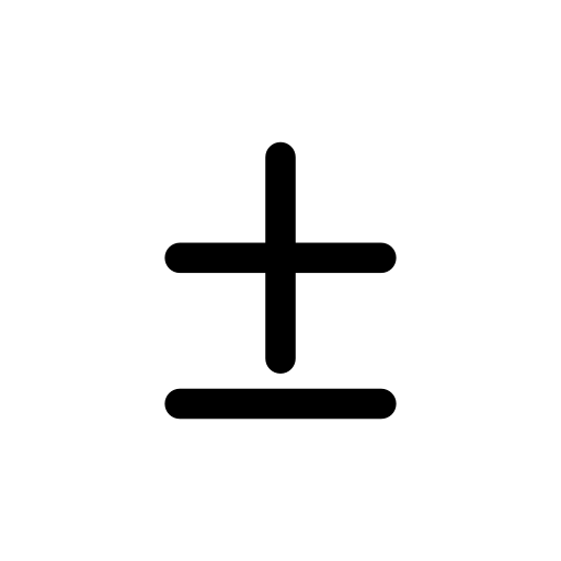 Plus Or Minus Transparent Png