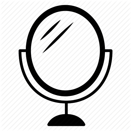 Beauty, Makeup, Mirror Icon