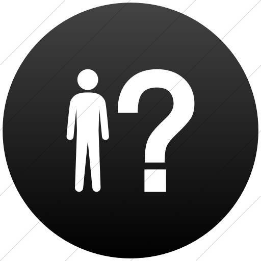 Flat Circle White On Black Gradient Ocha Humanitarians